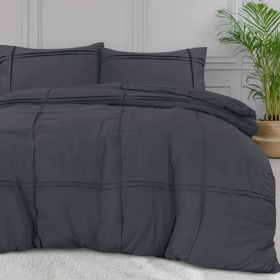 NordDream Fresh Washed Tufted pussilakana antrasiitti 140x200