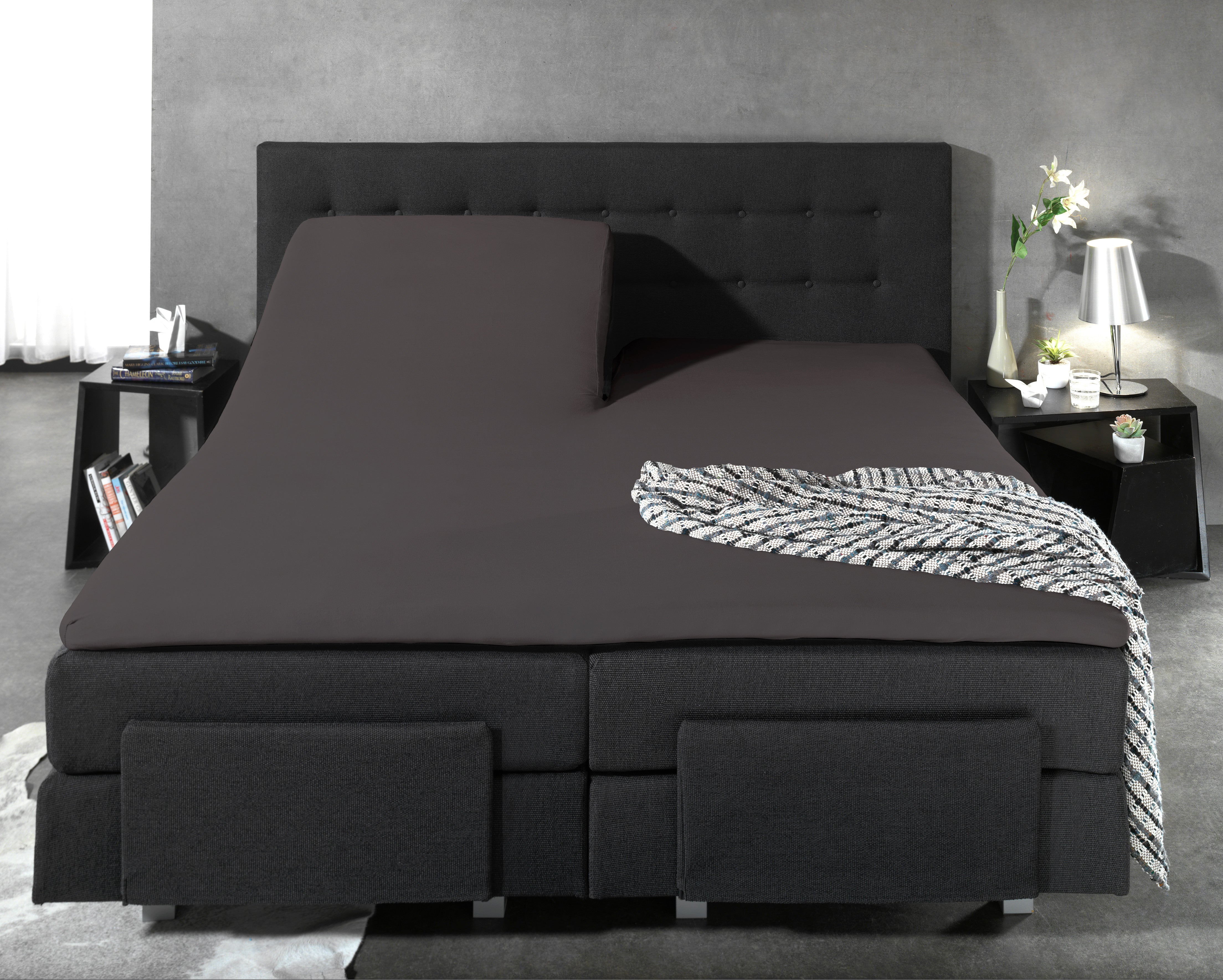 NordSleeps NordDream aluslakana 180x200 antrasiitti puuvilla