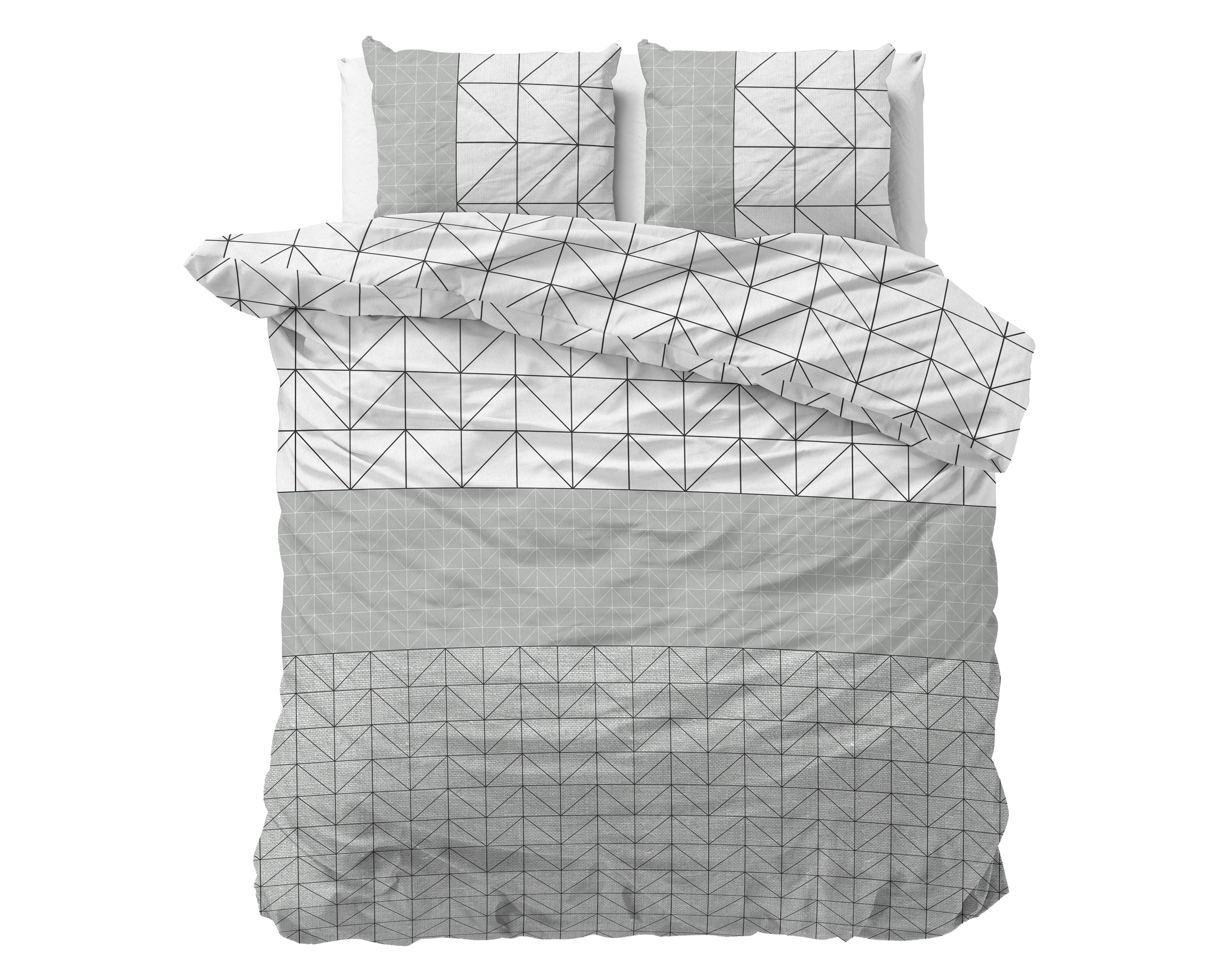 NordDream Flanel Gino pussilakana 140x200 harmaa lämmin