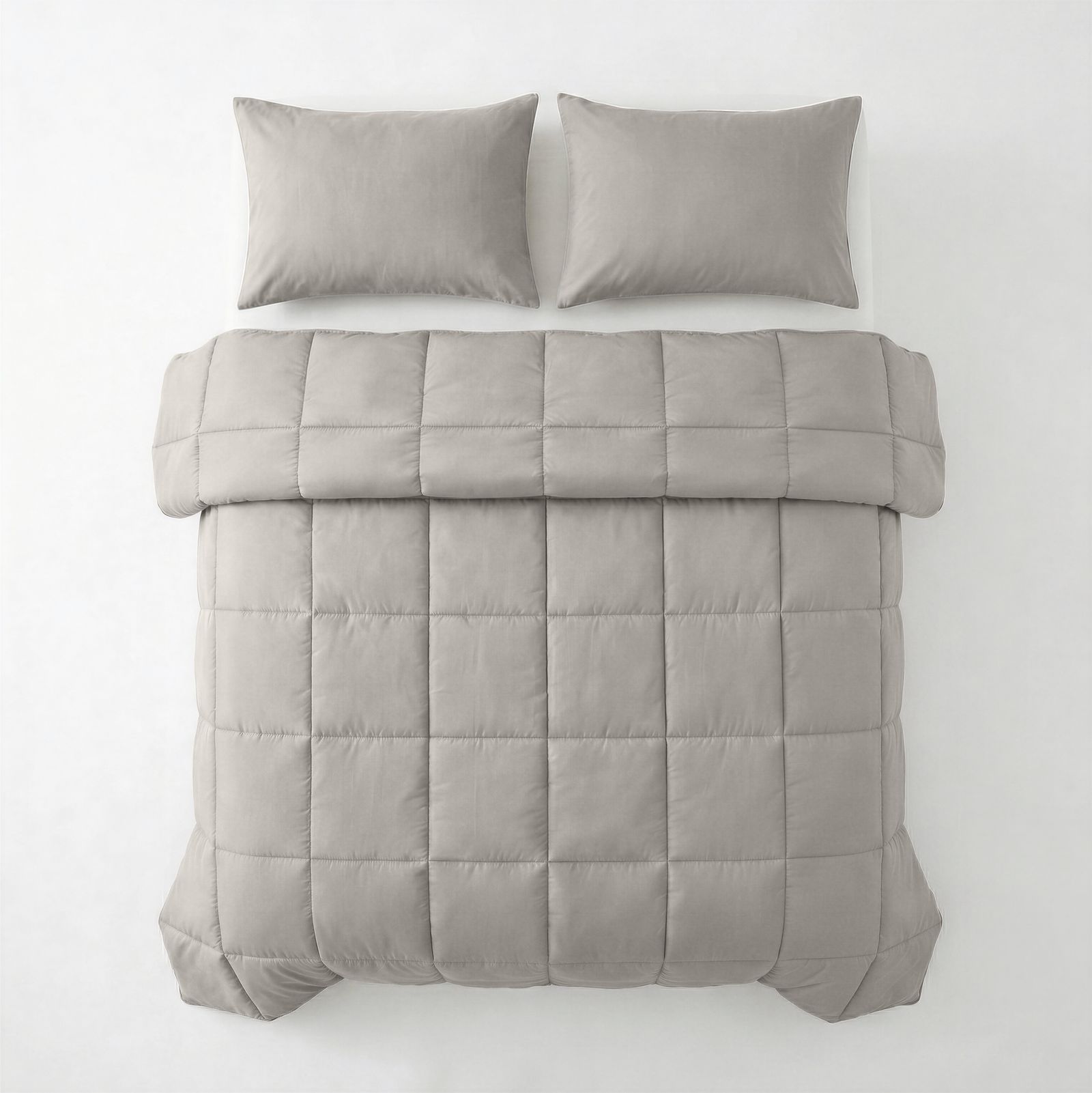 NordDream Lazy Percale peitto taupe pussilakanaton 220 cm