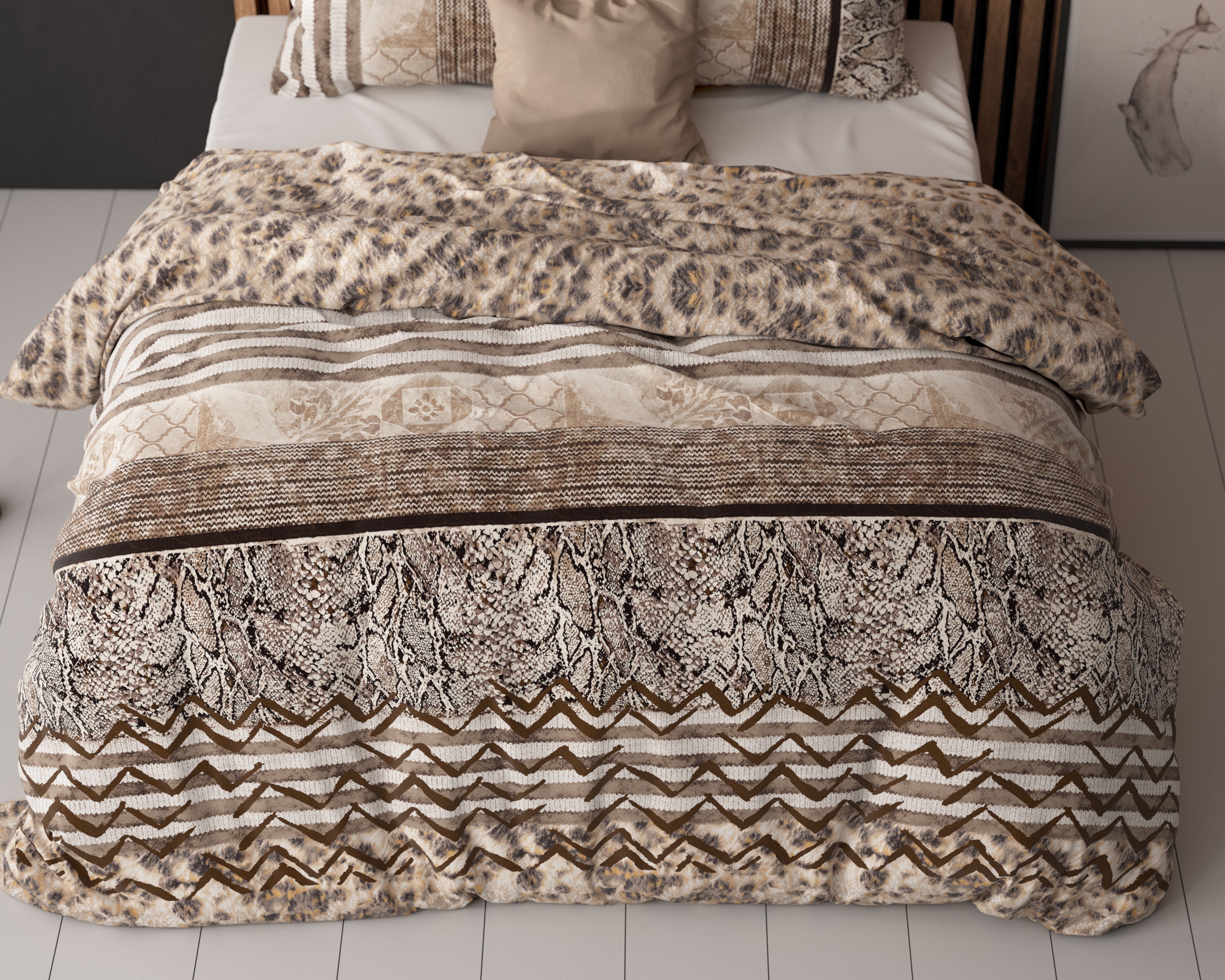 NordDream Elegance Cozy Panther pussilakana ruskea
