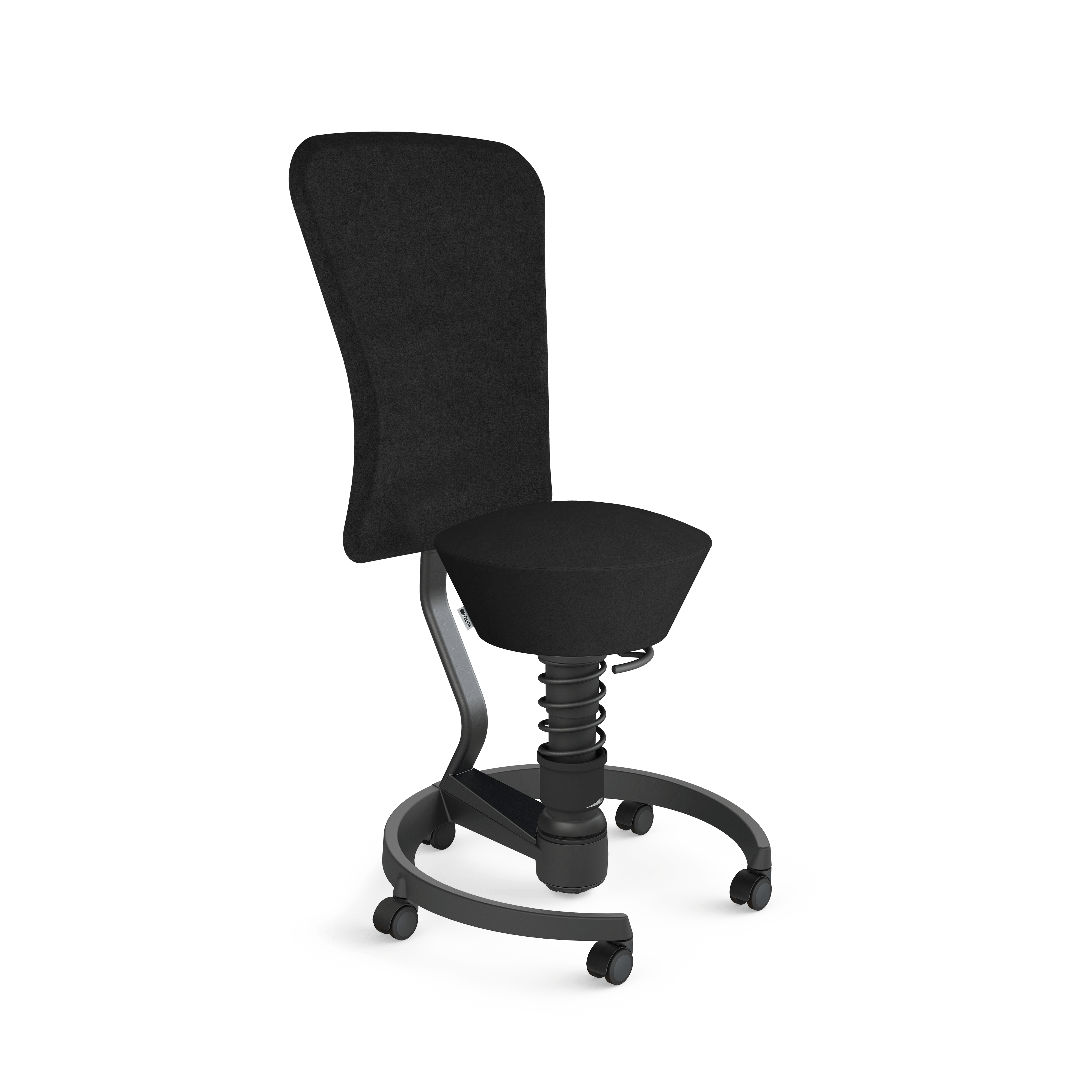 Aeris Swopper selkänojalla työtuoli musta mikrokuitu Comfort