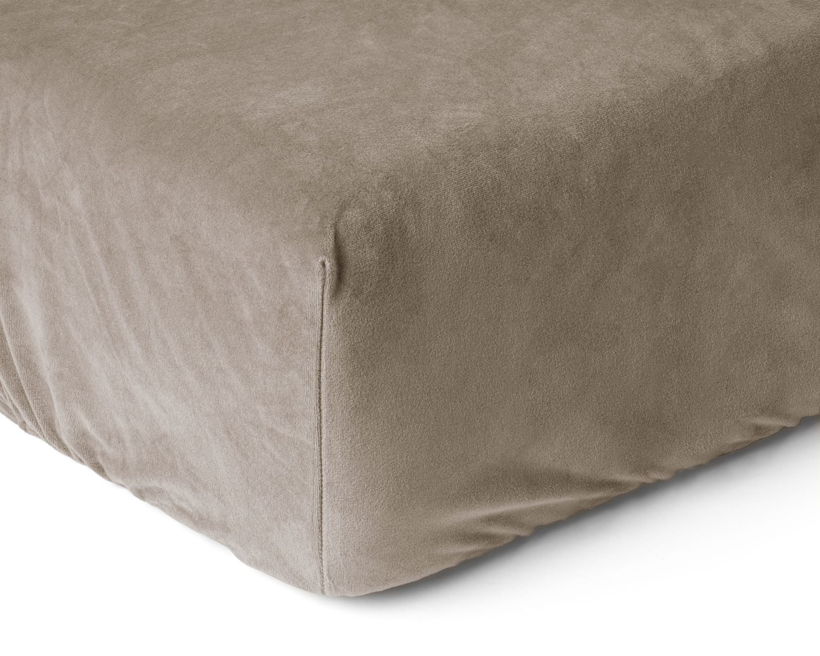 NordDream Velvet aluslakana 90x200 taupe sametti