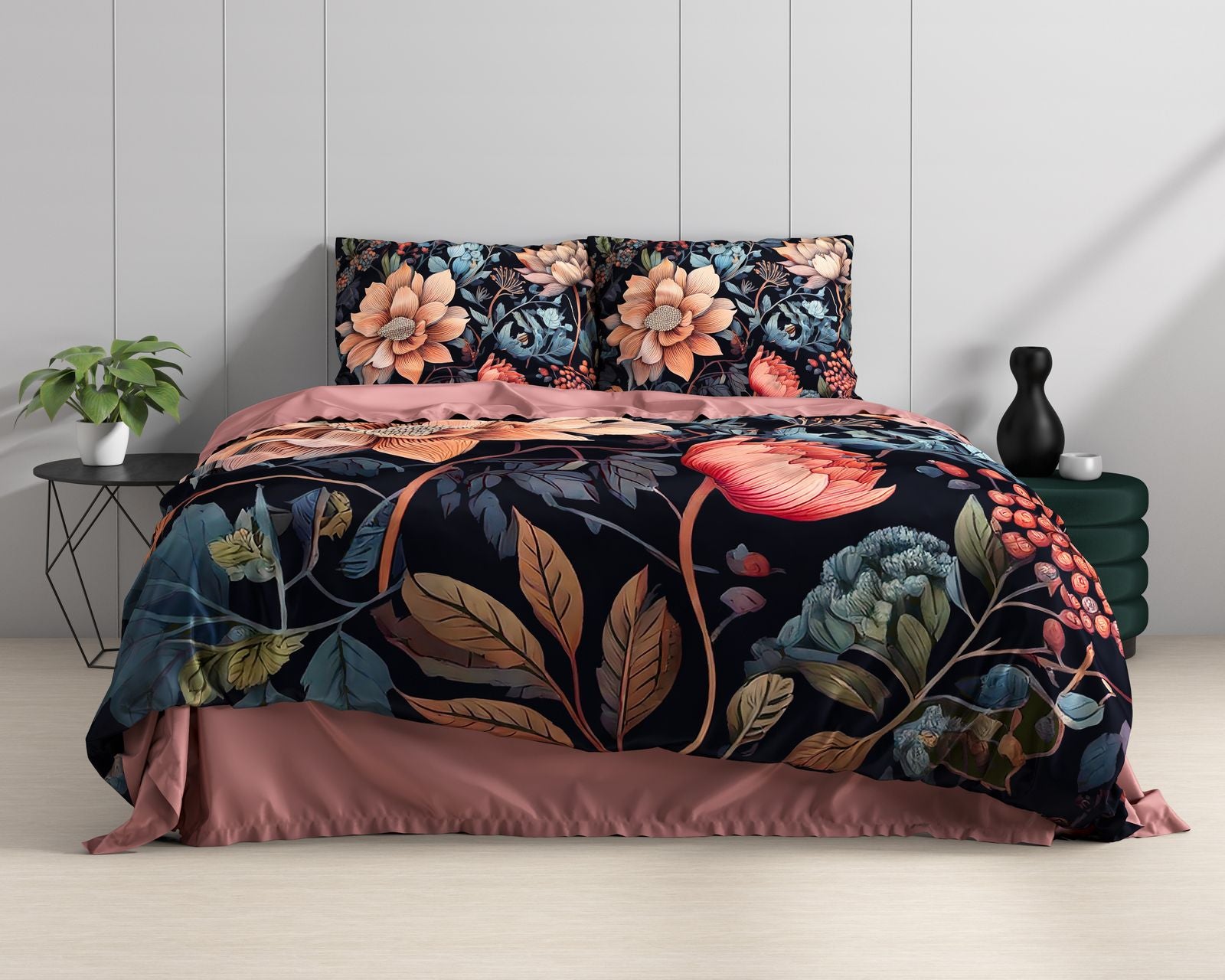 NordDream Wild Satijn Denia Multi pussilakana satiini 140x200/220