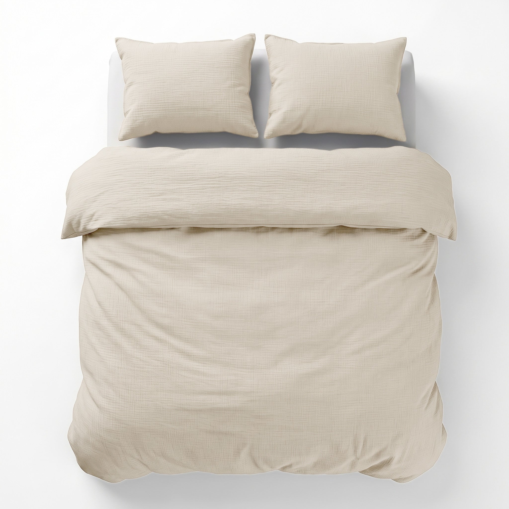 NordDream Mousseline pussilakana 140x220/240 persikka-ecru