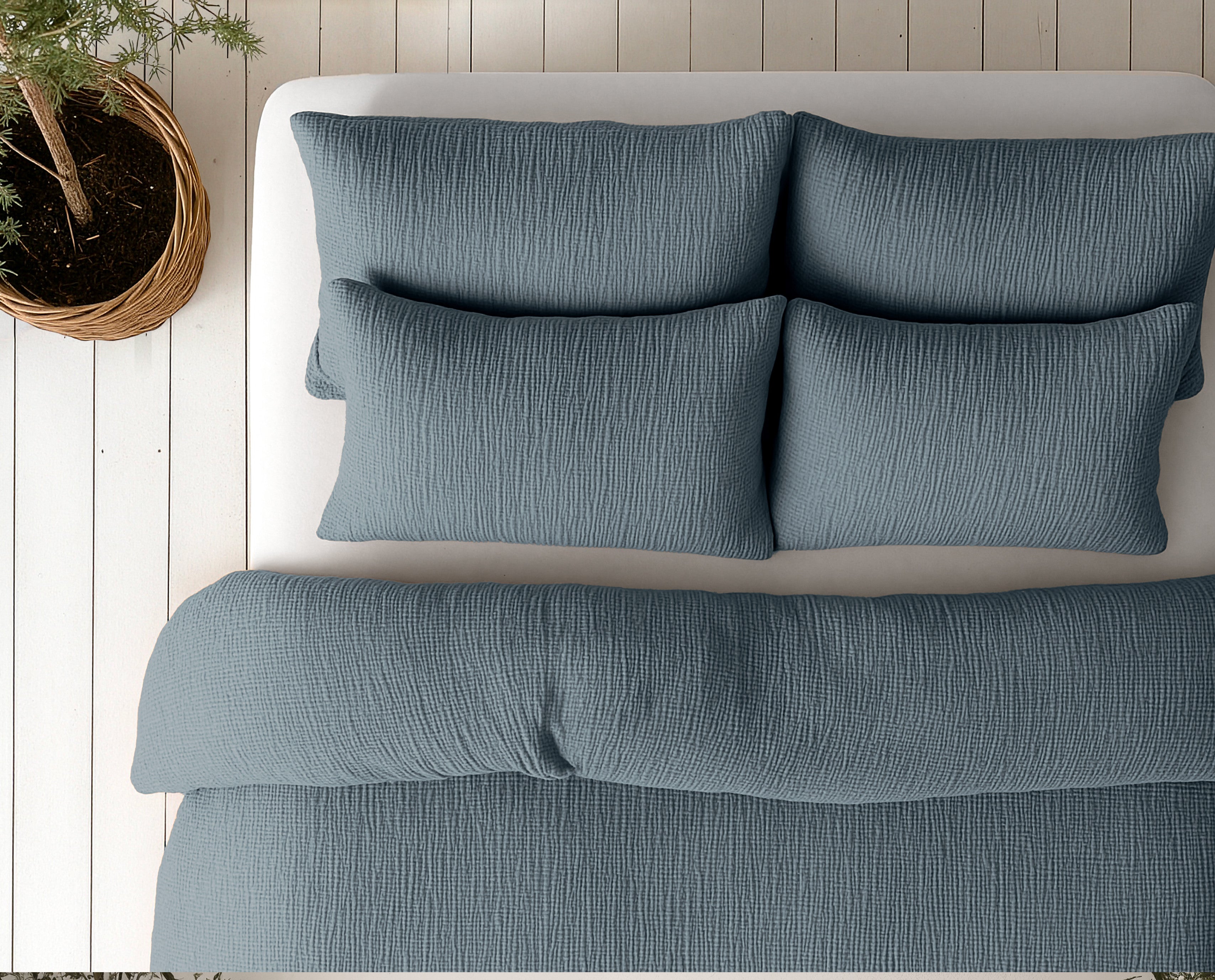 NordDream Lazy musseliinipeitto Vihreä 140x200 pestävä