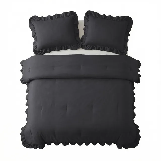 NordDream Lazy Ruffles peitto 140x200 antrasiitti pussiton